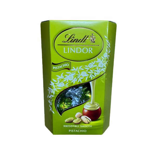 Lindt lindor csokoládégolyó pisztácia 200g