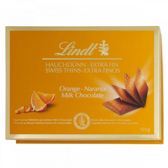 Lindt hauchdünn desszert 125g orange