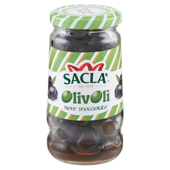 Sacla fekete olivabogyó 135g