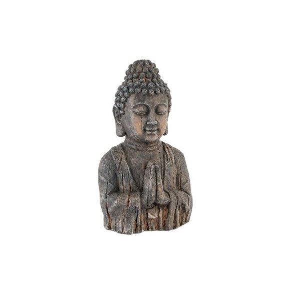 Item buddha szürke üvegszálas 50cm