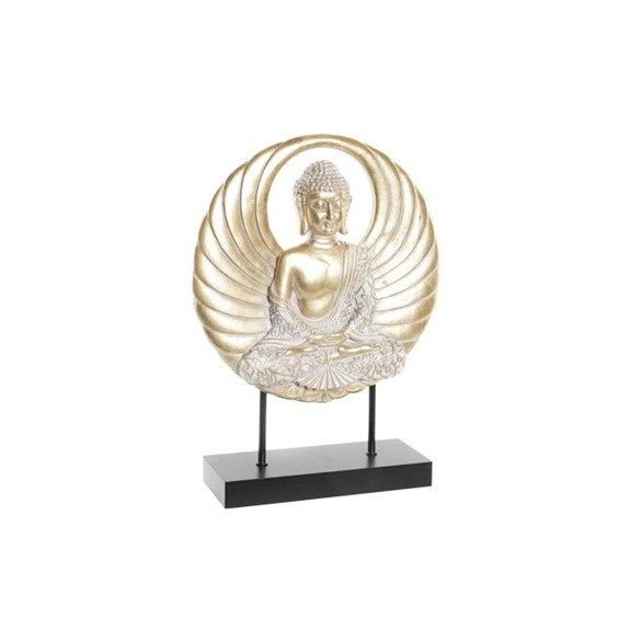 Item buddha figura fém, poly 33cm