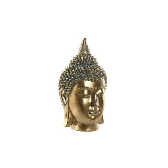 Item buddha fej poly, arany 28cm