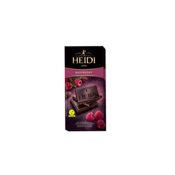 Heidi étcsokoládé málnadarabokkal 80g