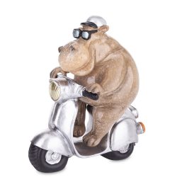 Viziló figura motoron kerámia 18cm