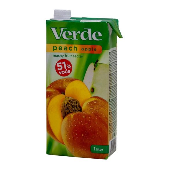 Verde őszibarack-alma nektár 1L