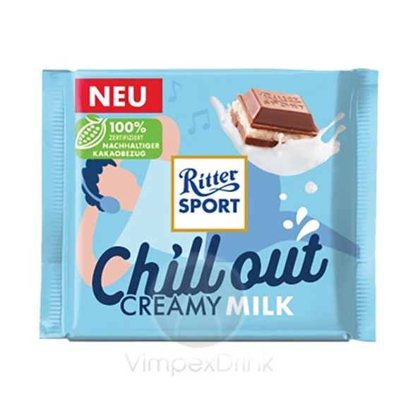 Ritter Sport tejcsokoládé krémes töltelékkel 100g