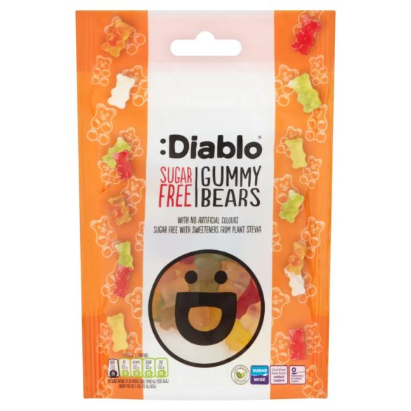 Diablo Gumi Maci cukormentes 75g