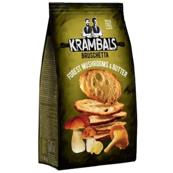 Krambals bruschetta erdei gombás és vajas ízű kenyérszelet 70g