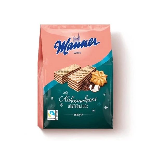 Manner Kókuszcsók ízű ostya 185g